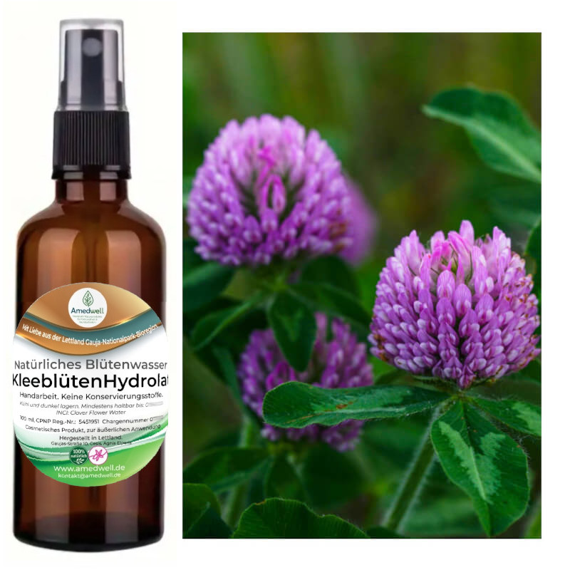 Natürliches Blütenwasser KleeblütenHydrolat. 100 ML.