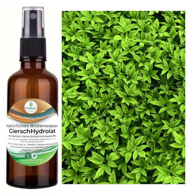Natürliches Blütenwasser GierschHydrolat. 100 ML.