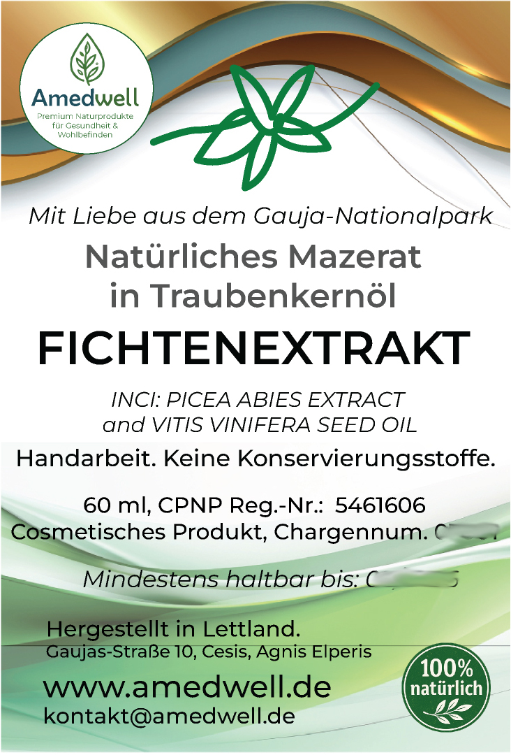 Natürliches Fichtenextrakt - Mazerat 60 ML