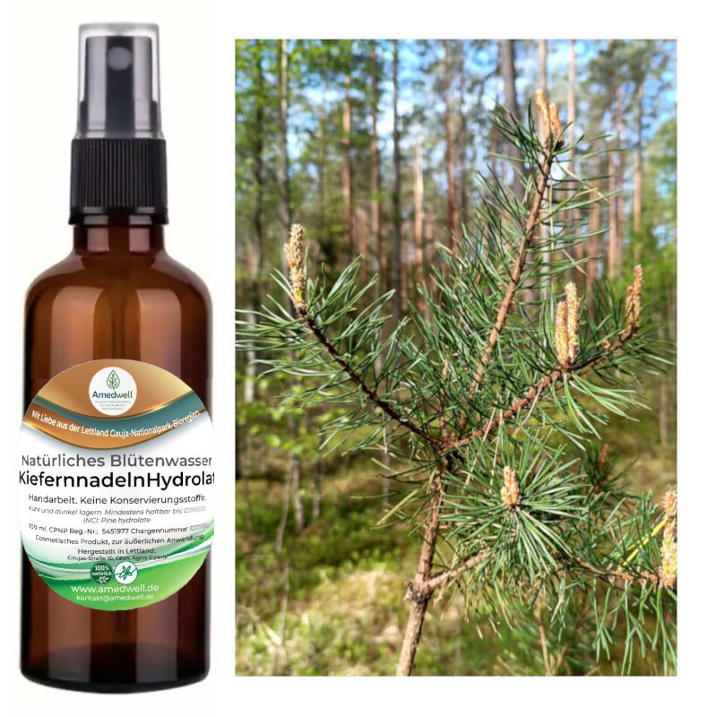 Natürliches Blütenwasser KiefernnadelnHydrolat. 100 ML.