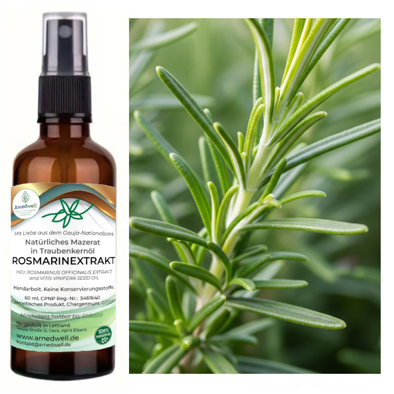 Natürliches Rosmarinextract - Mazerat 60 ML