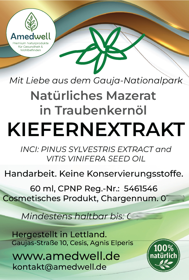 Natürliches Kiefernextract - Mazerat 60 ML