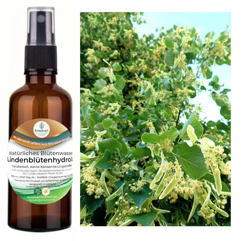 Natürliches Blütenwasser Lindenblütenhydrolat. 100 ML.