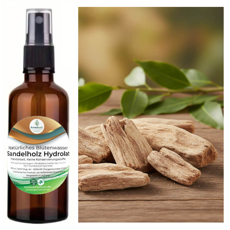 Natürliches Sandelholz Hydrolat. 100 ML.