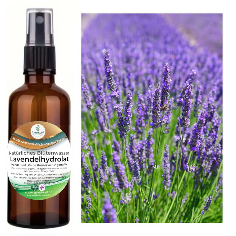 Natürliches Lavendelblütenwasser – Hydrolat. 100 ML.