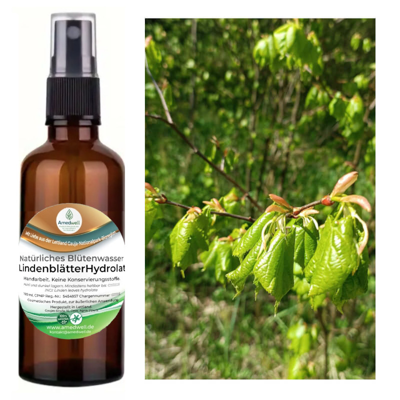 Natürliches Blütenwasser LindenblätterHydrolat. 100 ML.