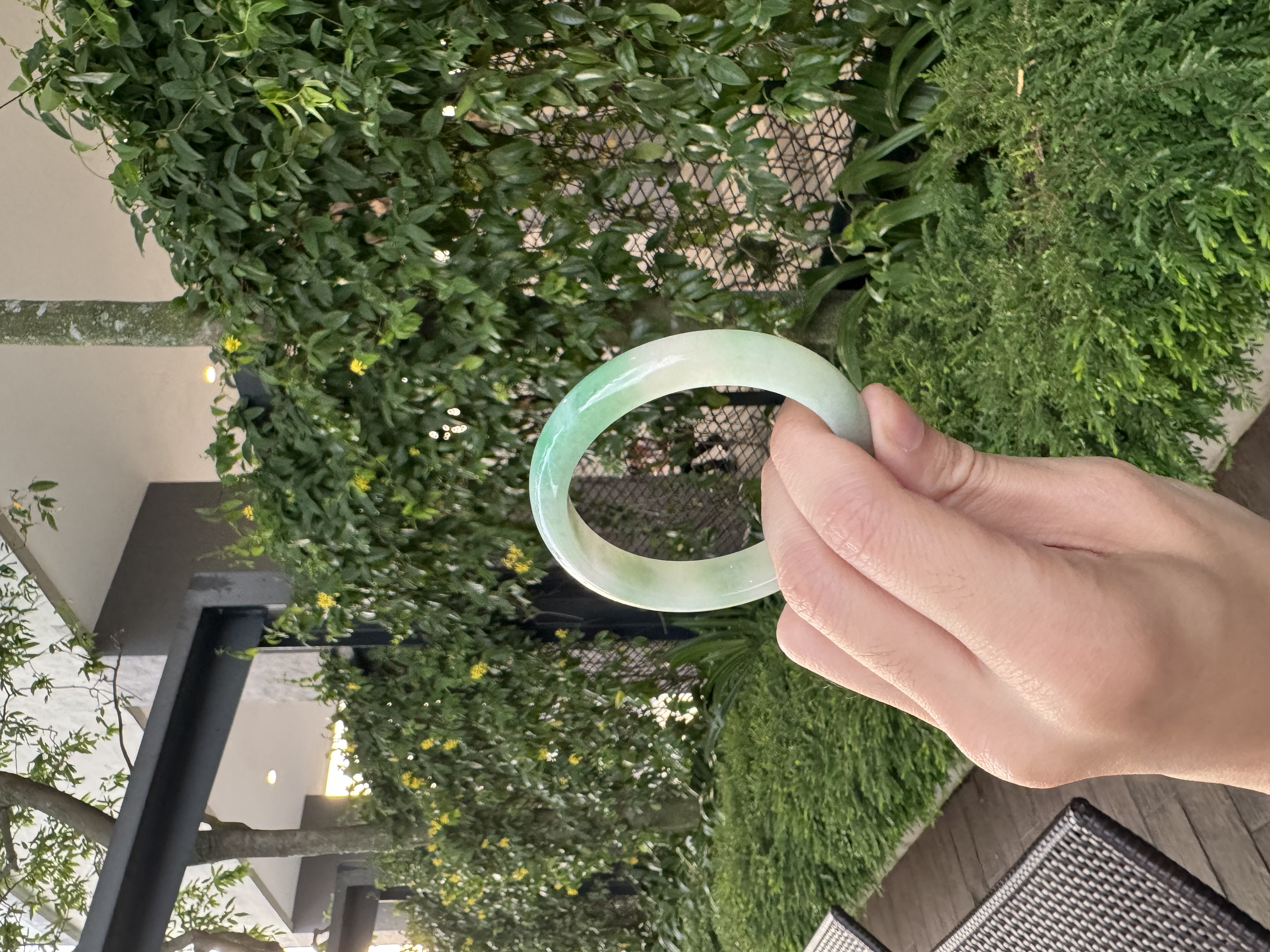 Apple Green Jadeite Bangle 52.8mm