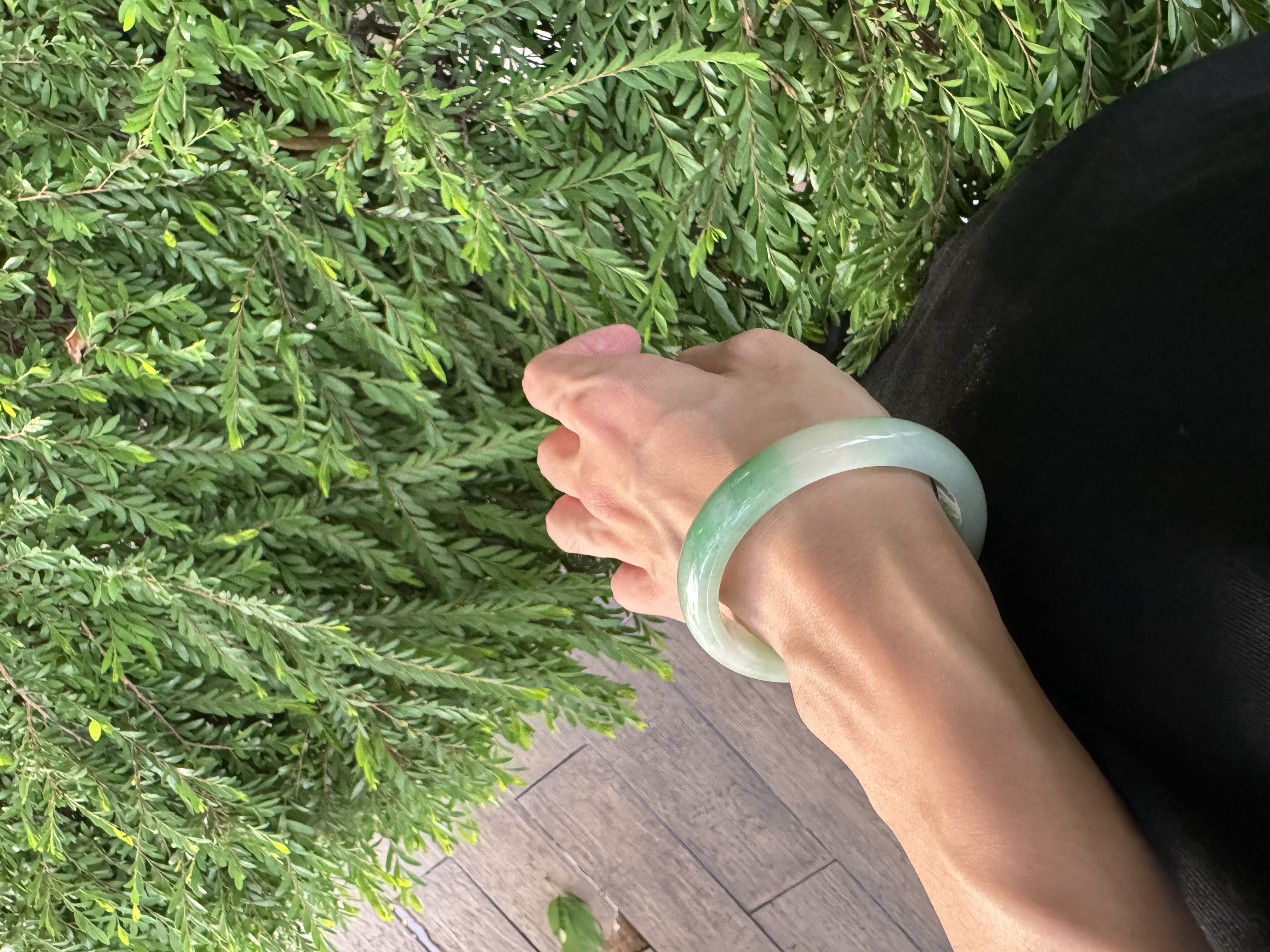 Apple Green Jadeite Bangle 52.8mm