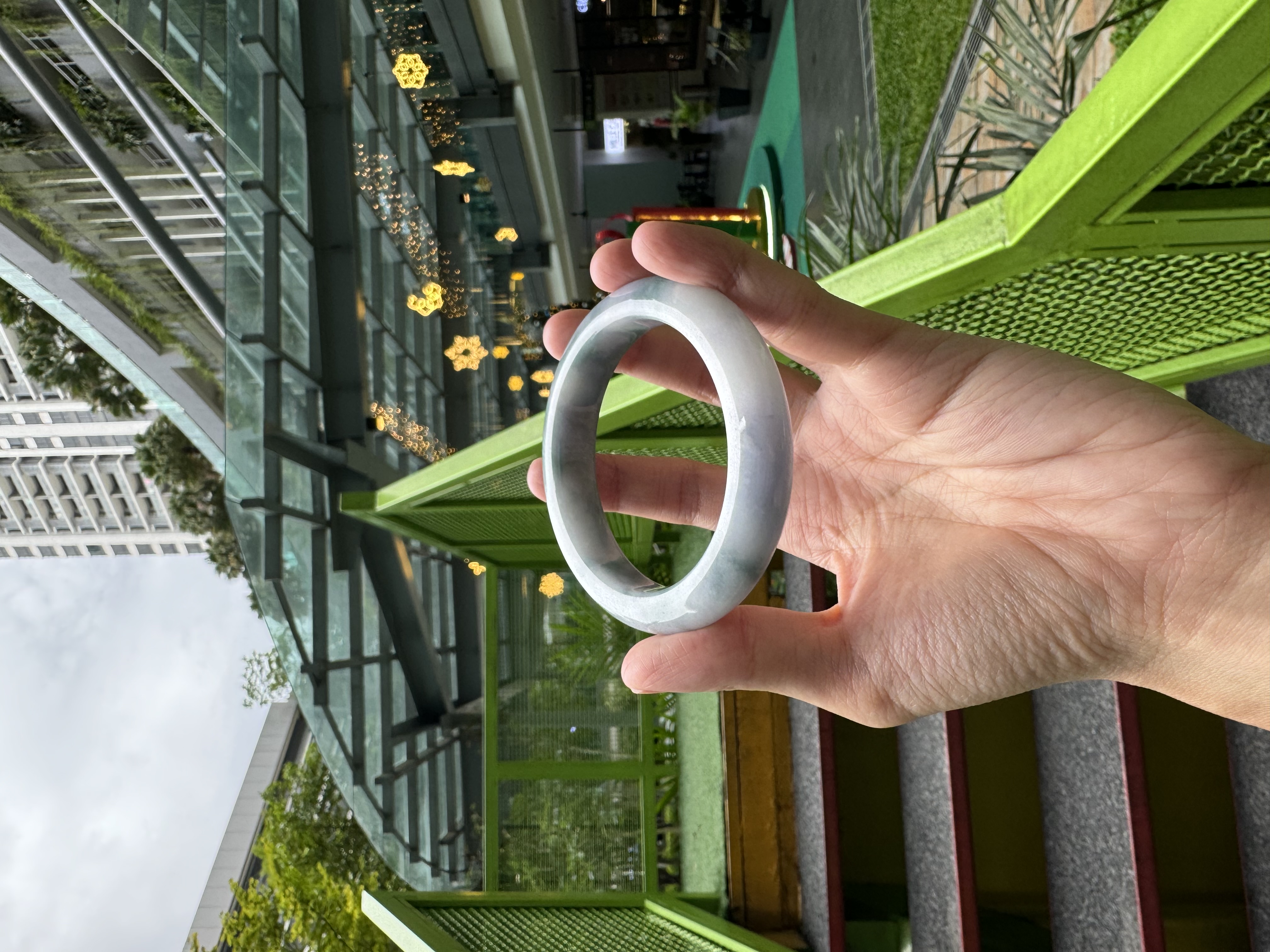 Monets‘ Palette Jadeite bangle 57.5mm