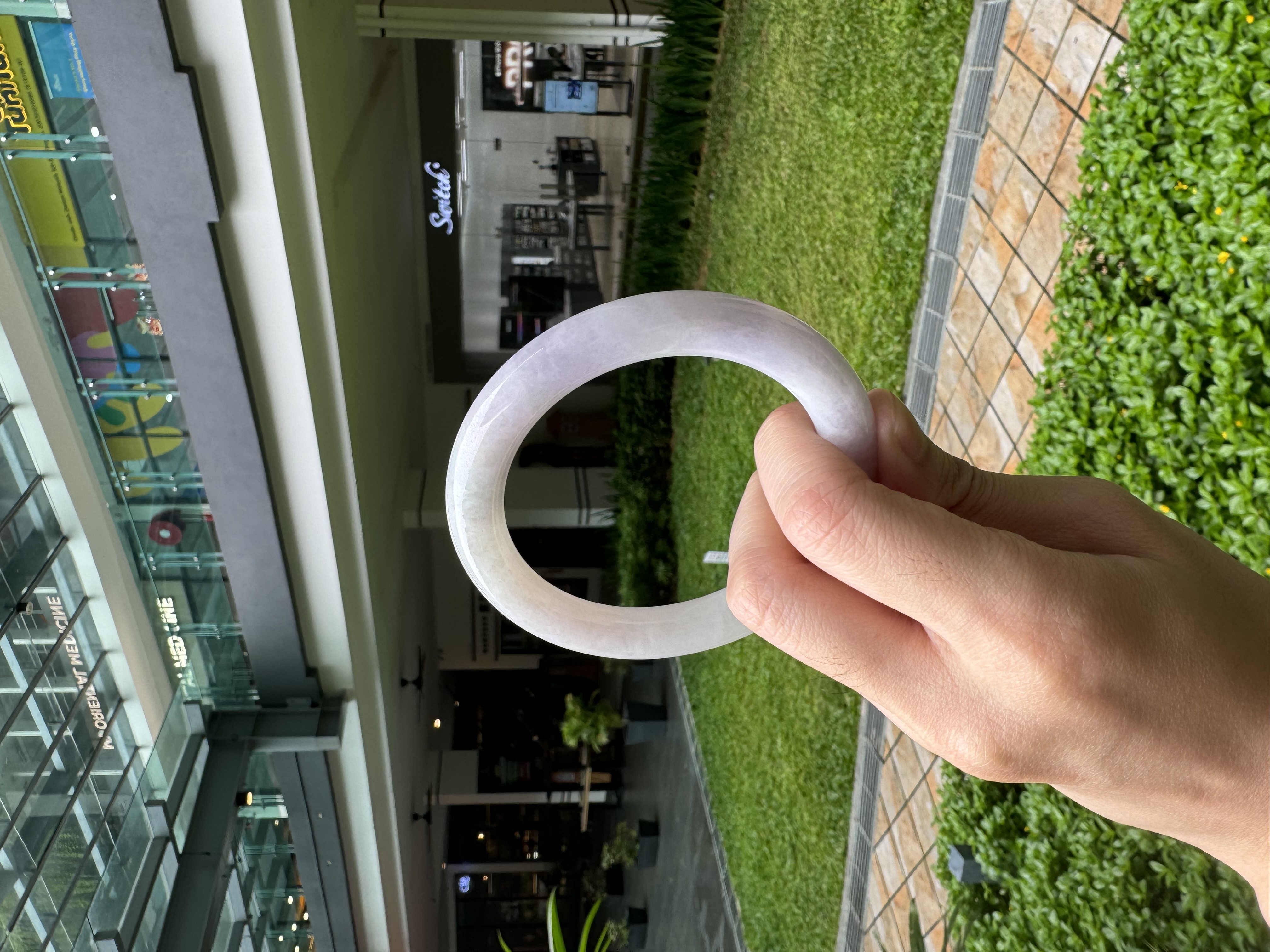 Pink Jadeite Bangle 58.5mm