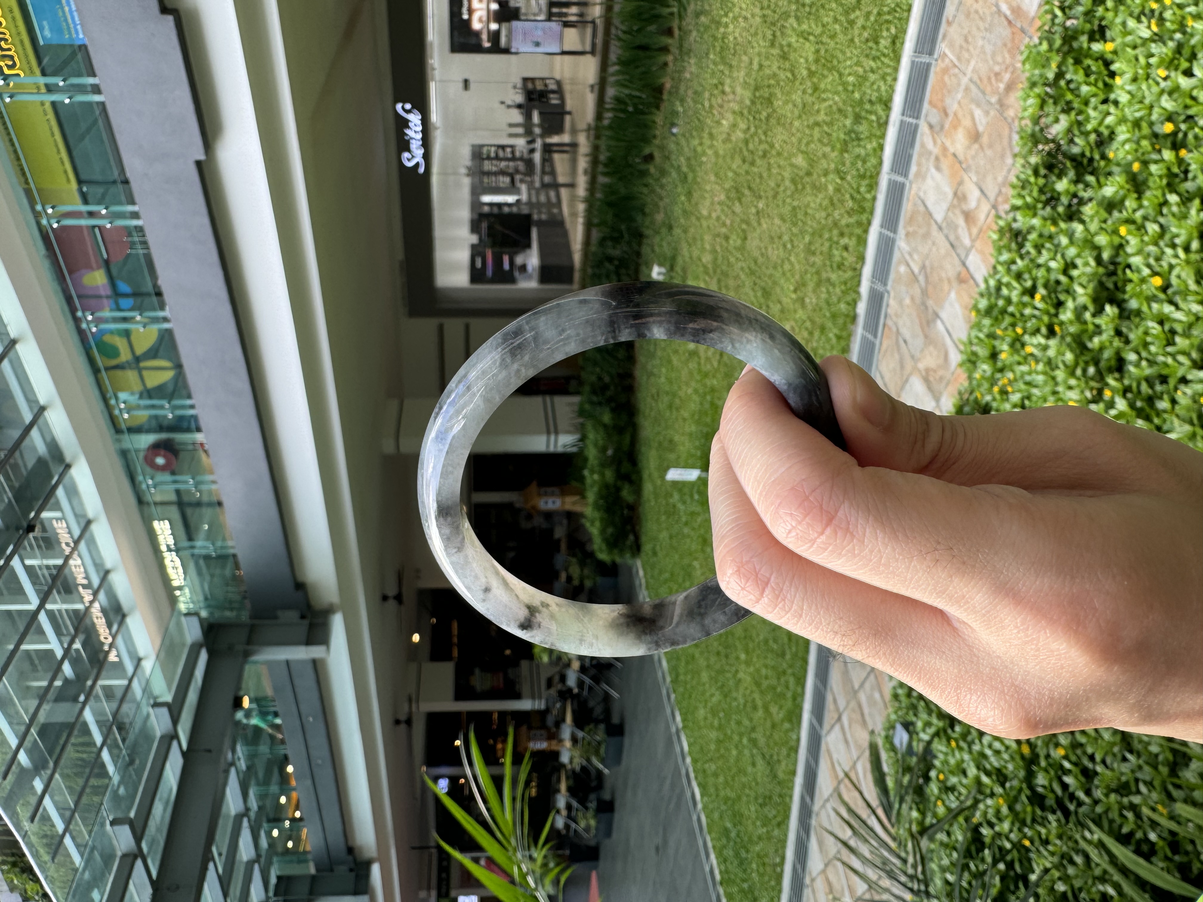 Icy Wuji Jadeite Bangle 60mm