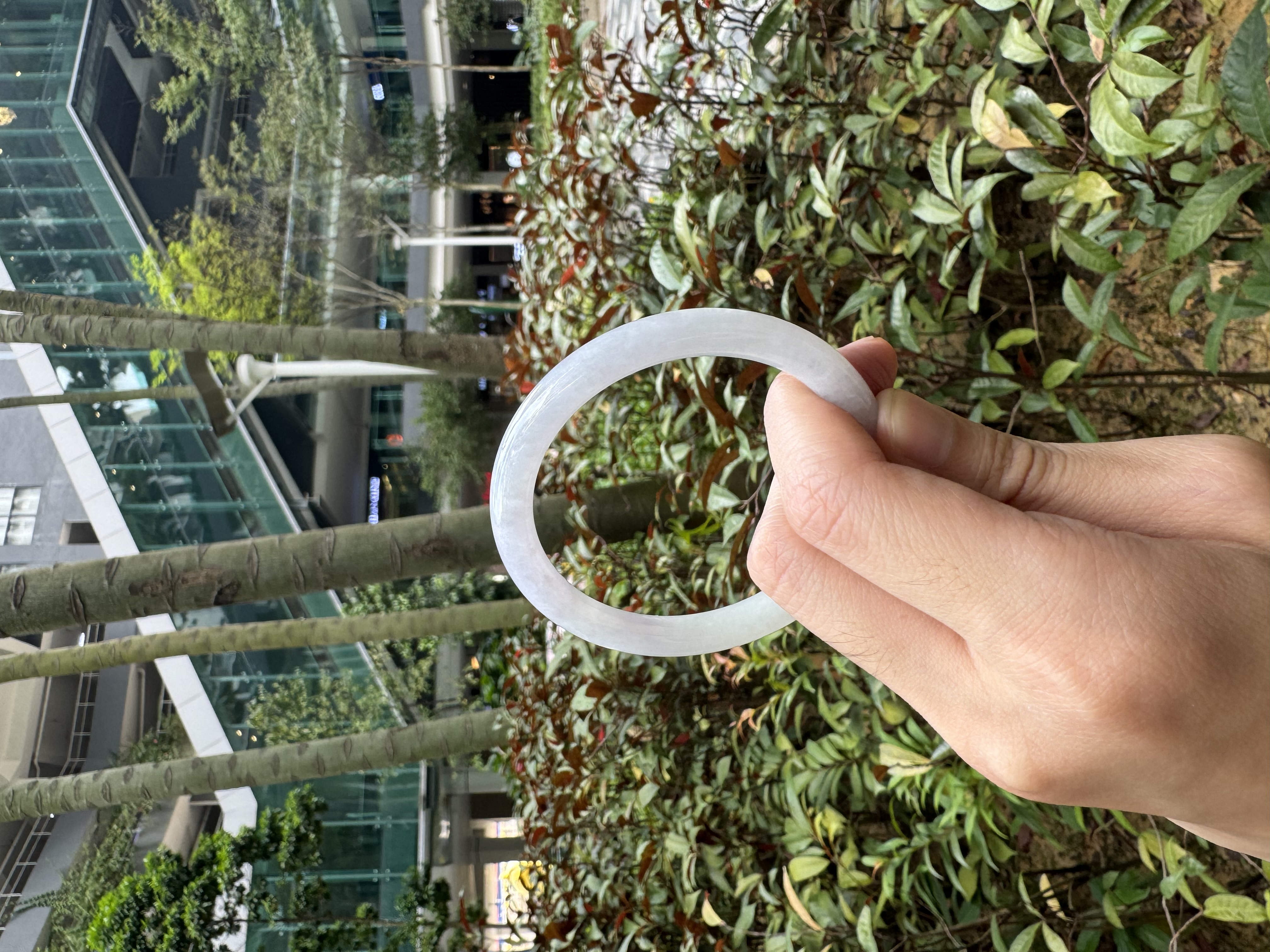 Light Purple Jadeite Bangle 52mm