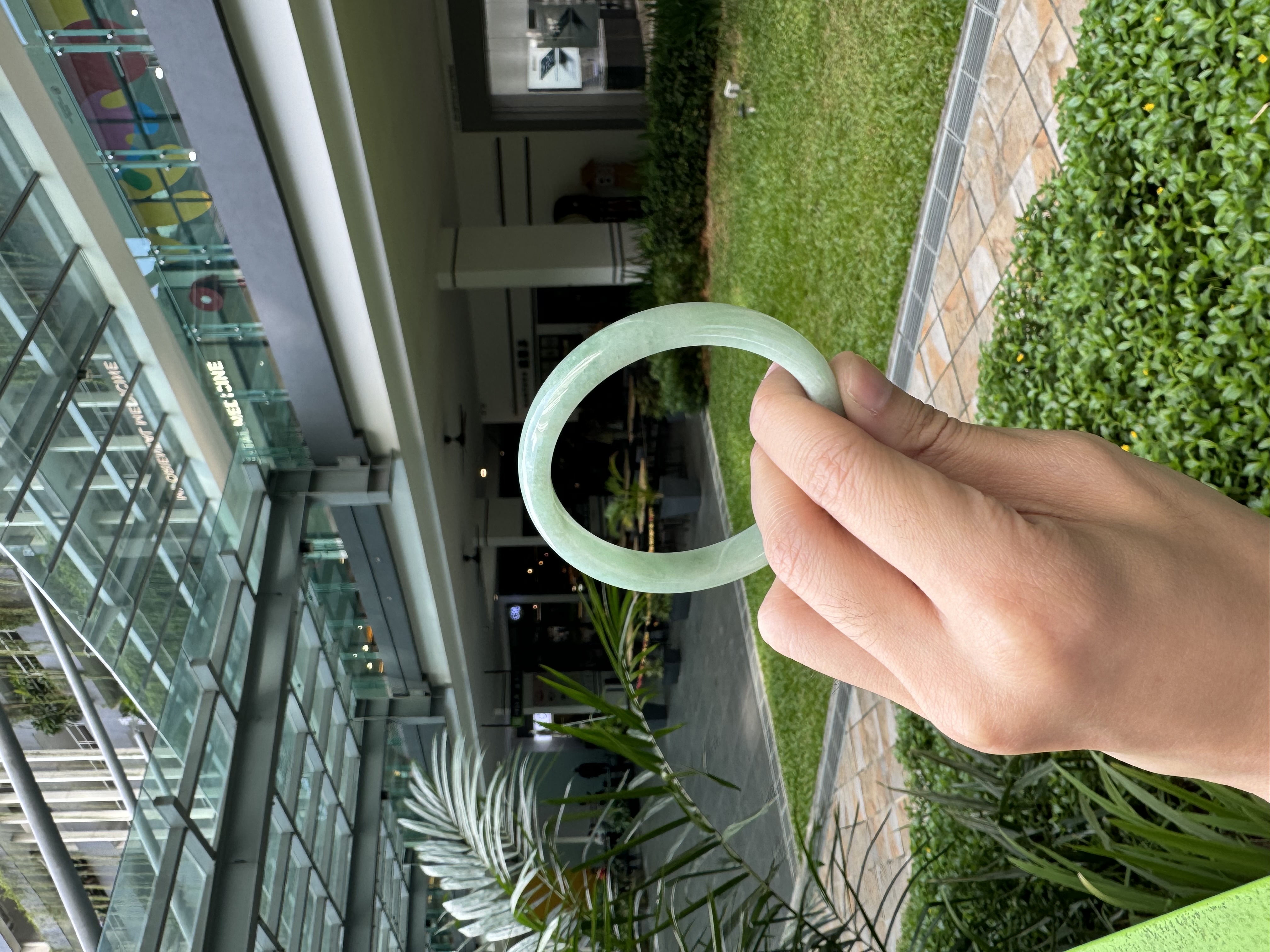 Apple Green Jadeite Bangle 56mm