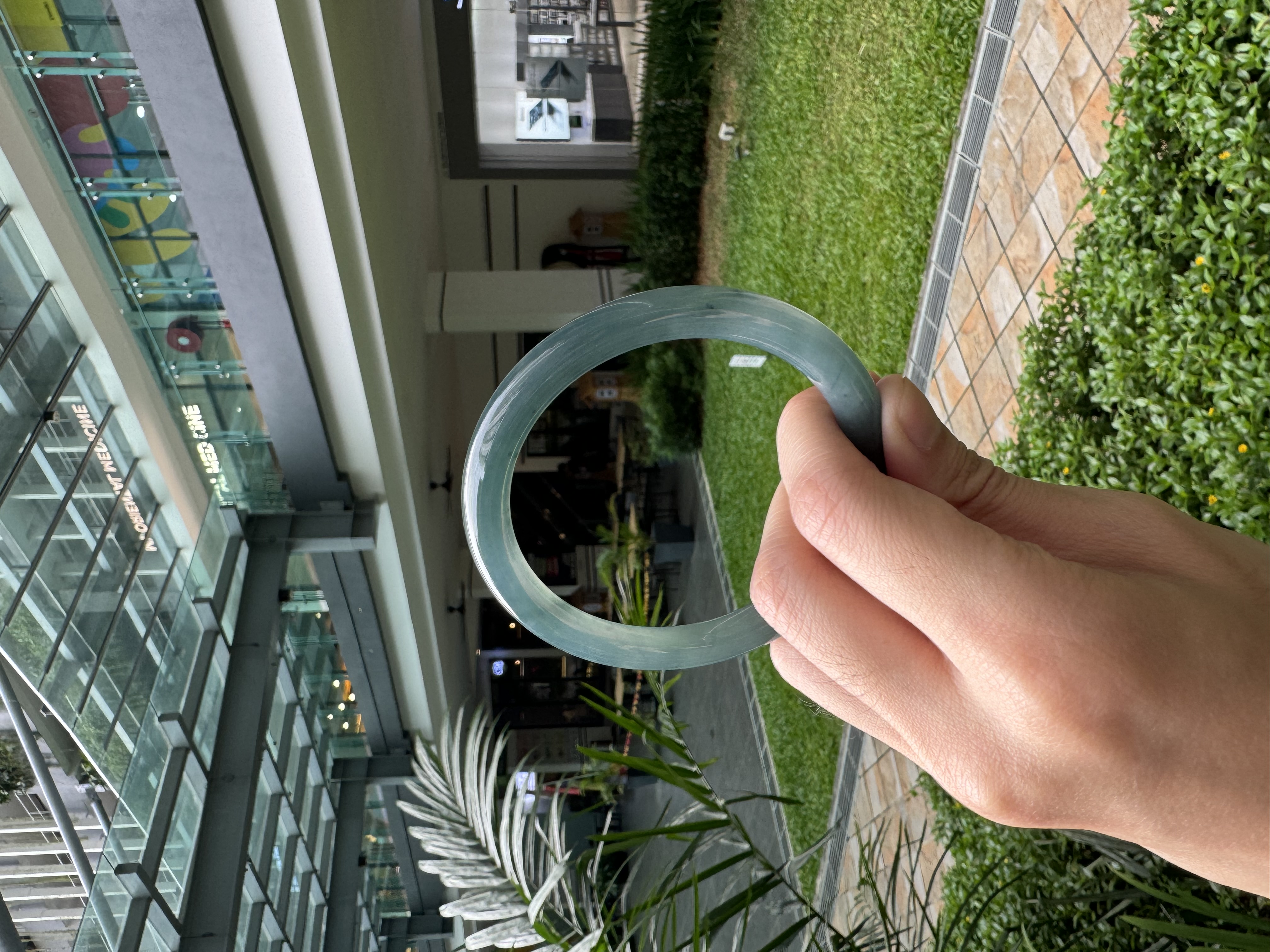 Blue Jadeite Bangle 60mm