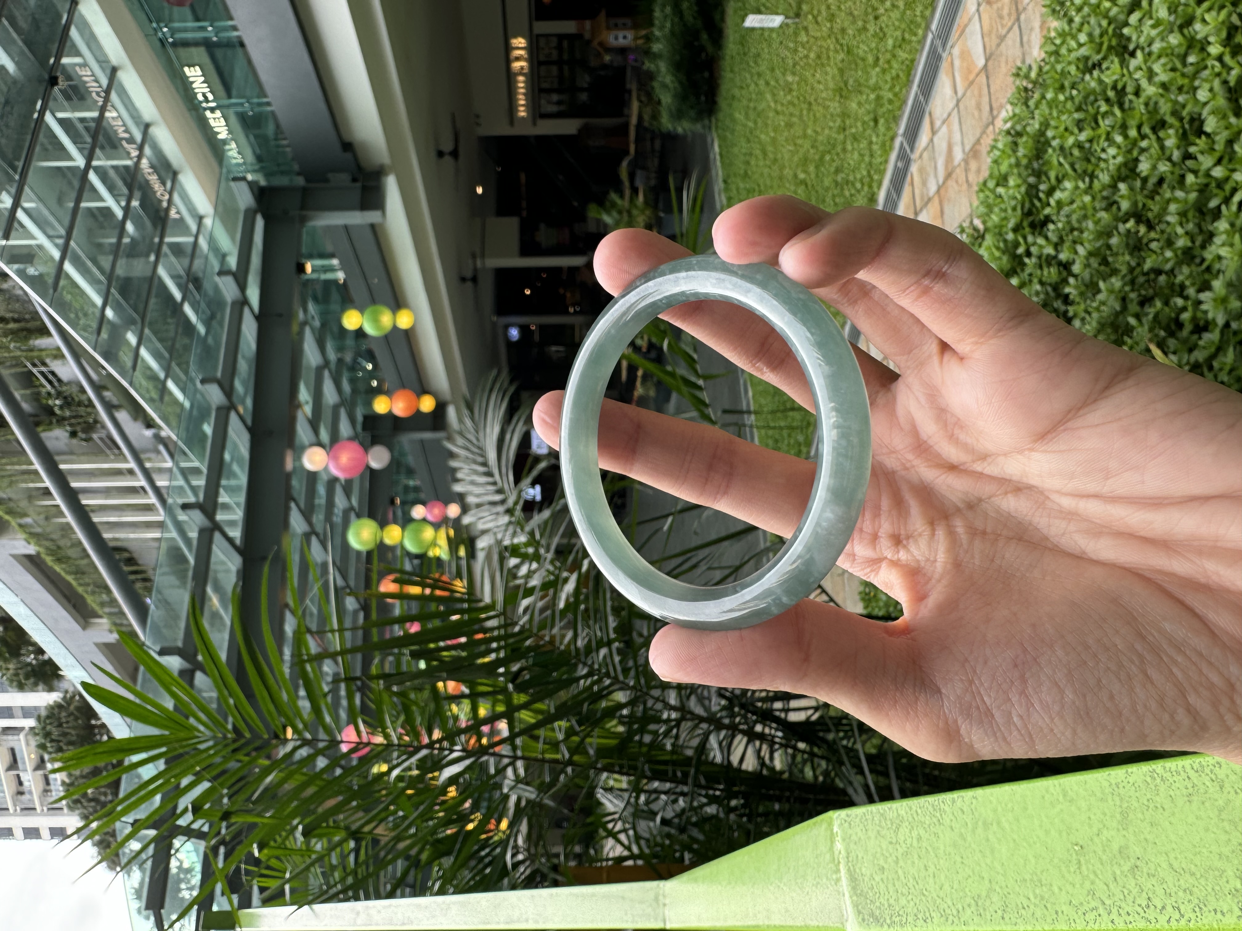 Blue Jadeite Bangle 52.5mm