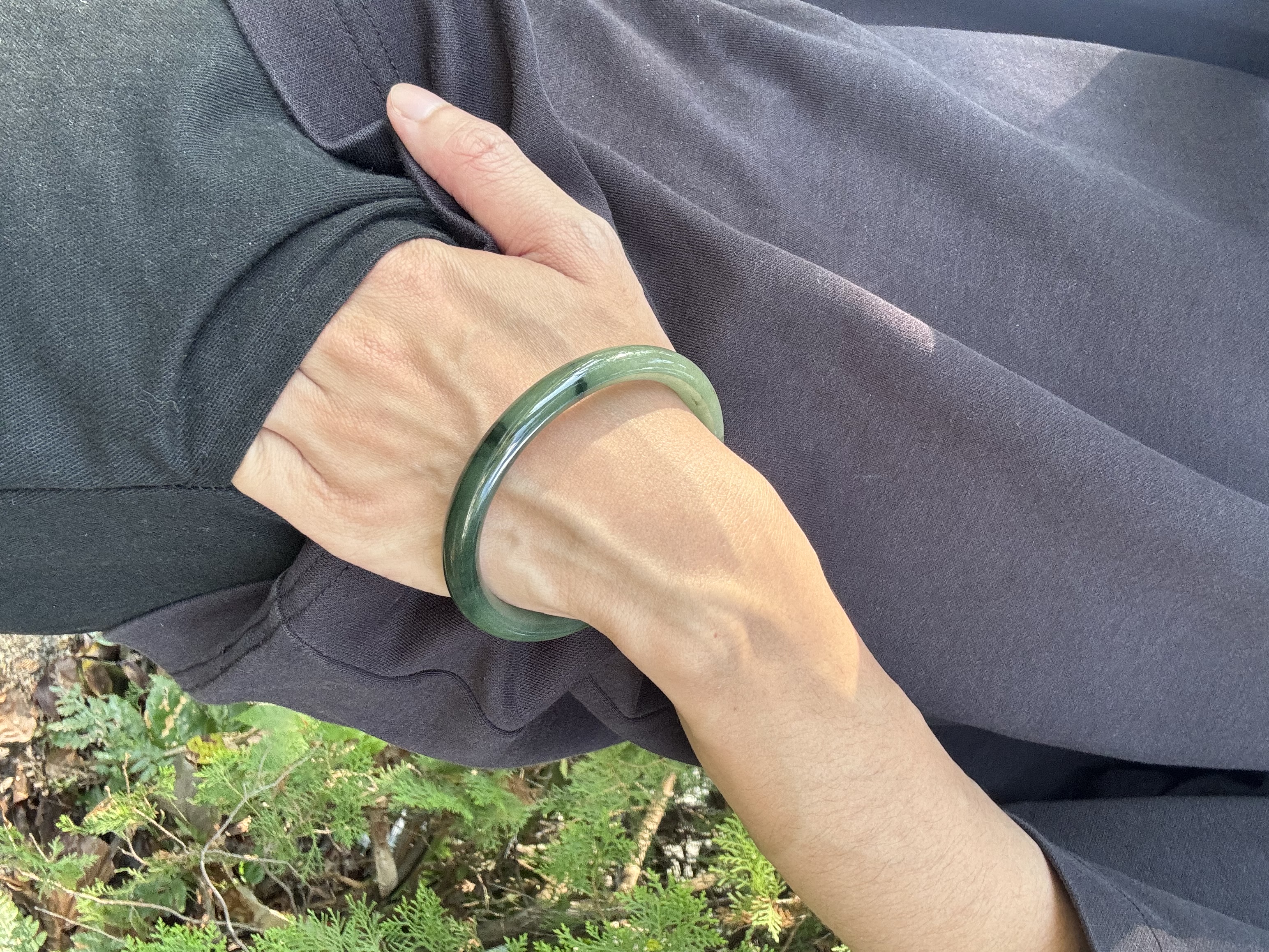 Dark Green Jadeite Bangle 58mm
