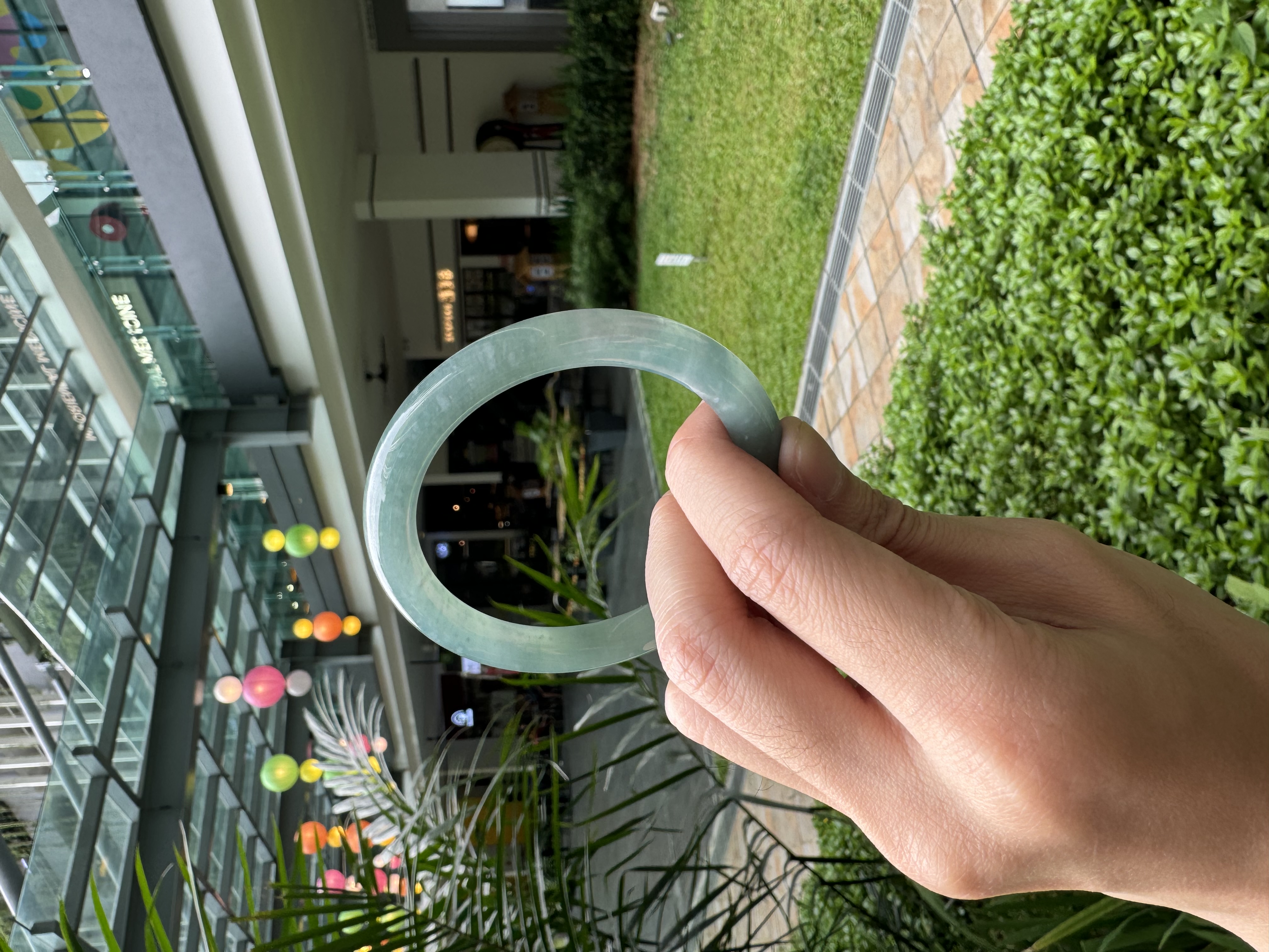 Blue Jadeite Bangle 52.5mm