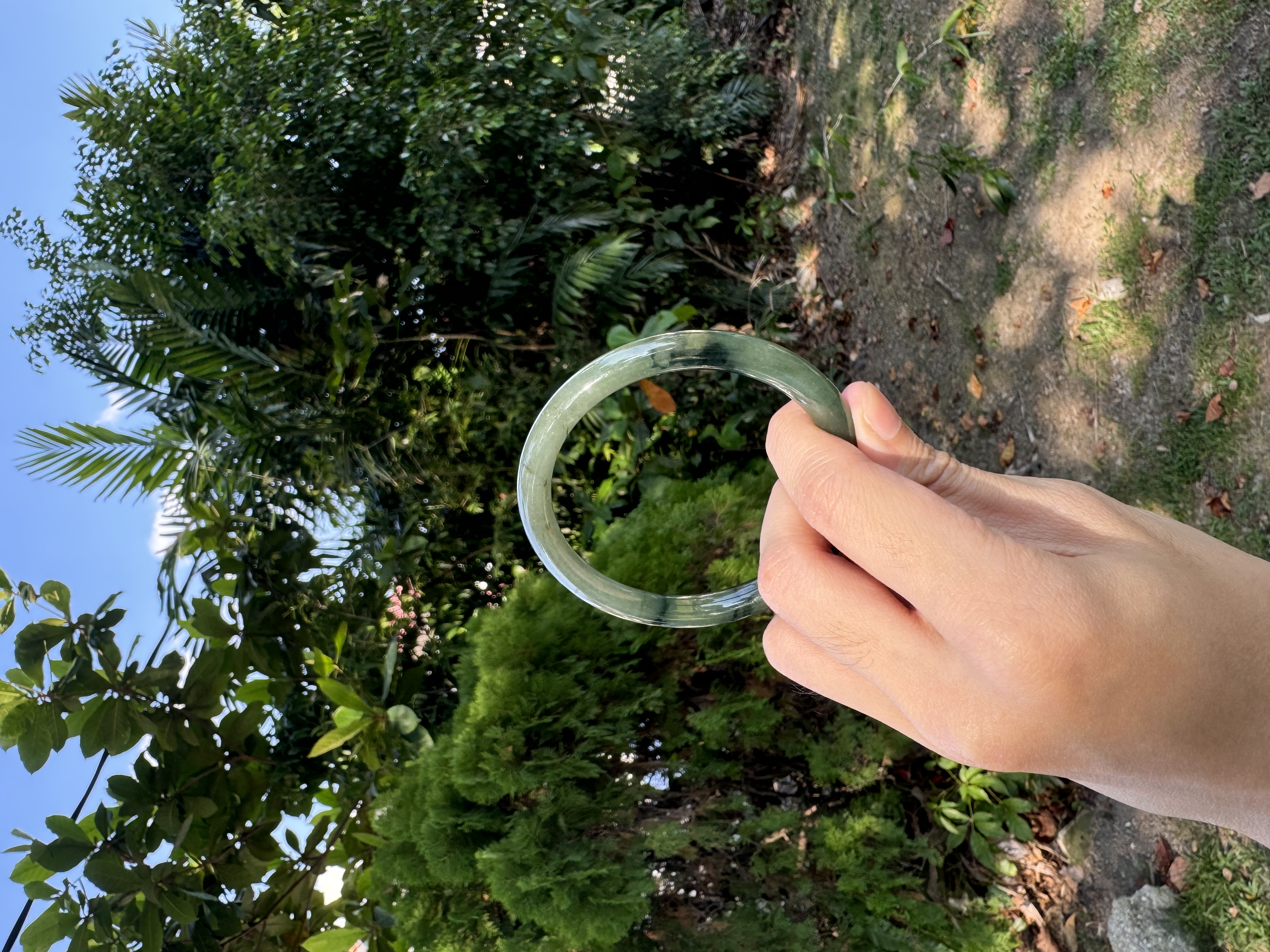 Dark Green Jadeite Bangle 58mm