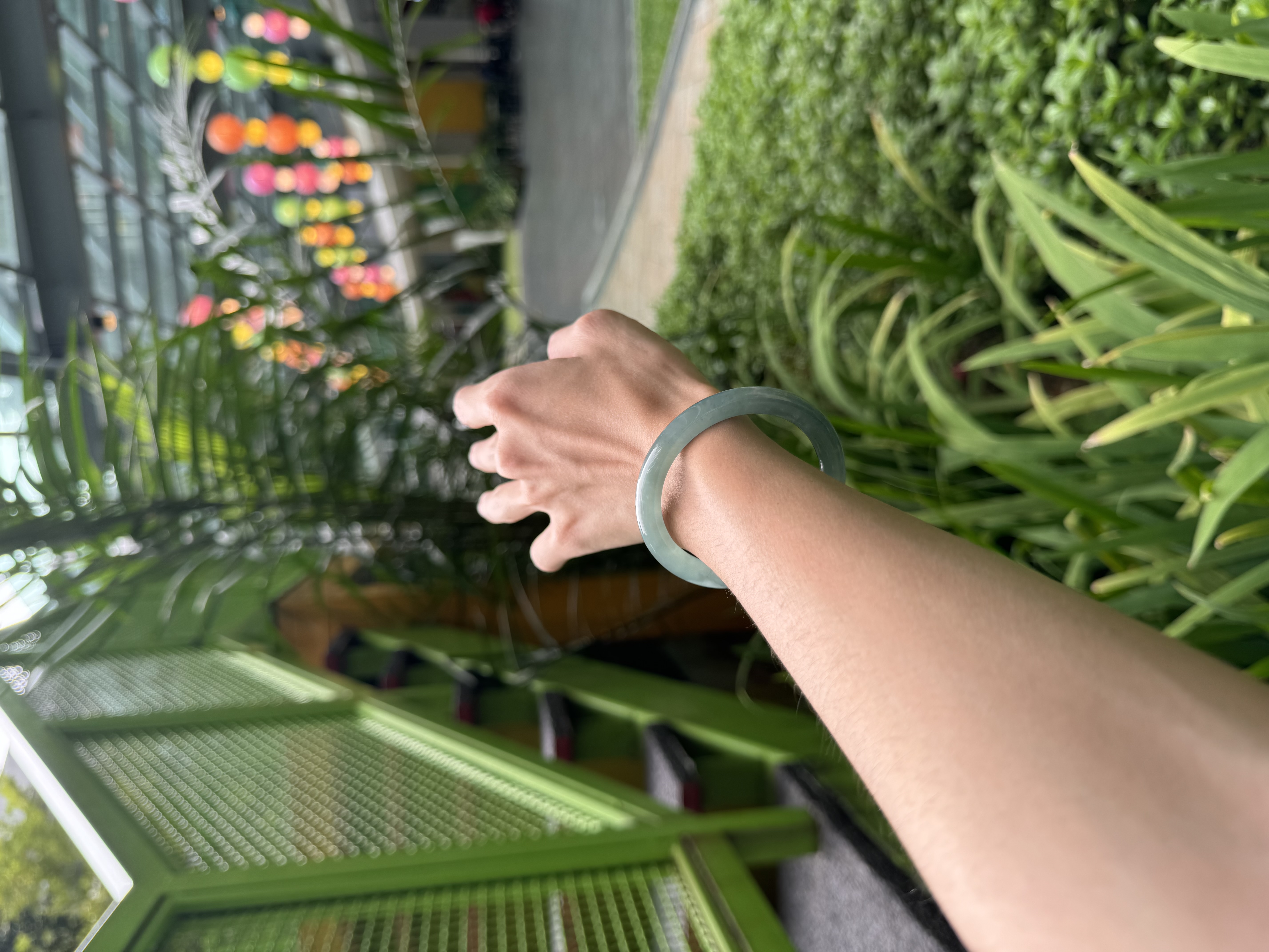 Blue Jadeite Bangle 52.5mm