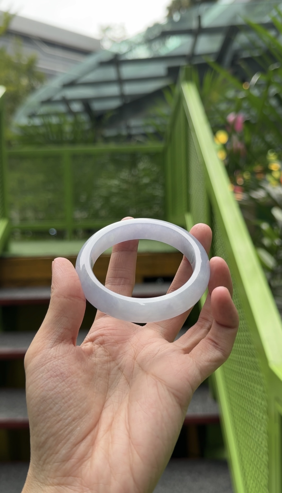 Lavender Jadeite Bangle 54mm