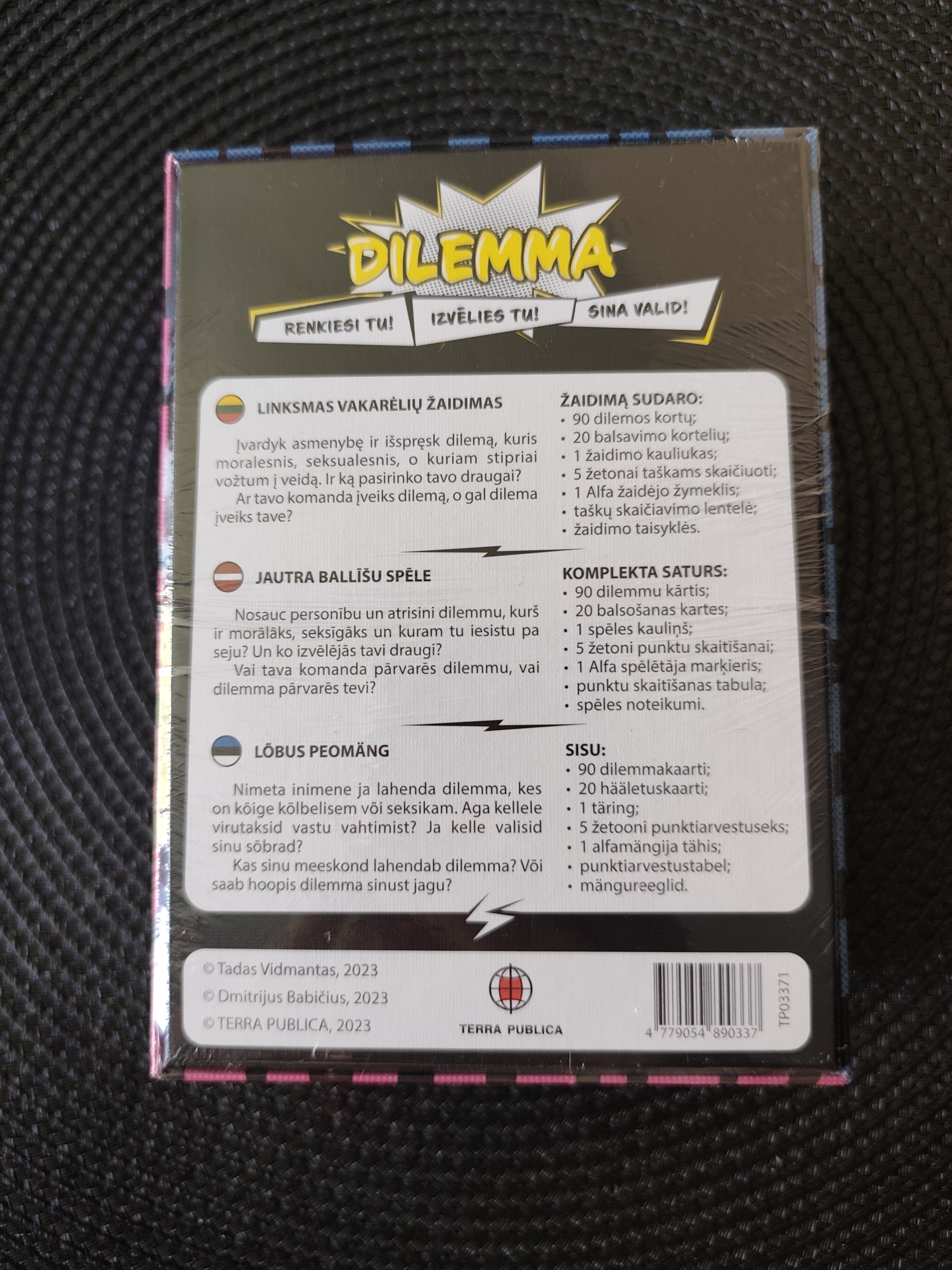 Stalo žaidimas "Dilemma"