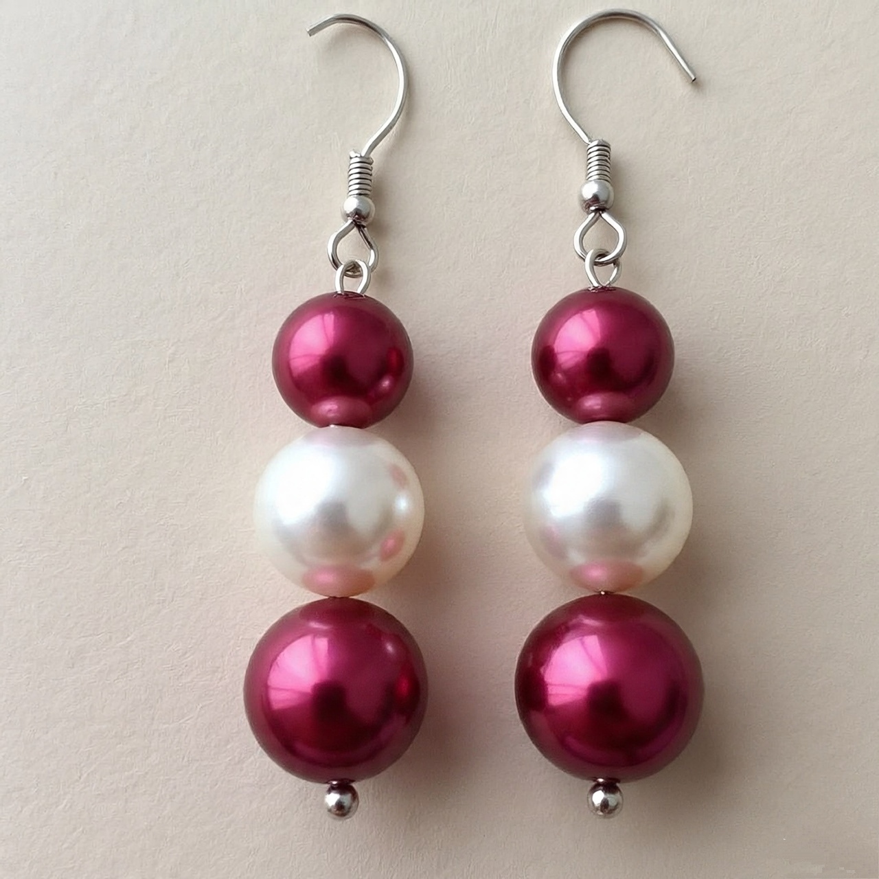 Elegant Pearl Bead Earrings