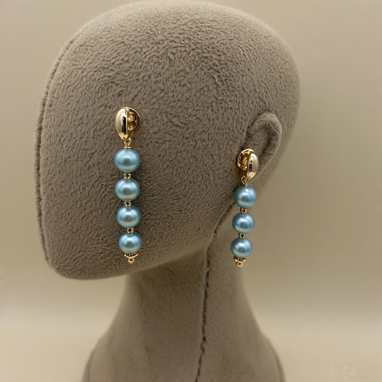 Blue Pearl Drop Earrings
