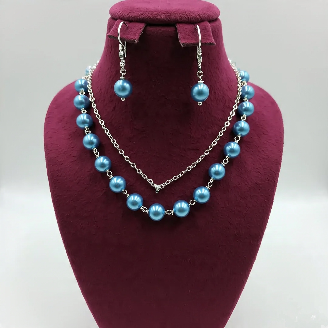 Blue Pearl Jewelry Set