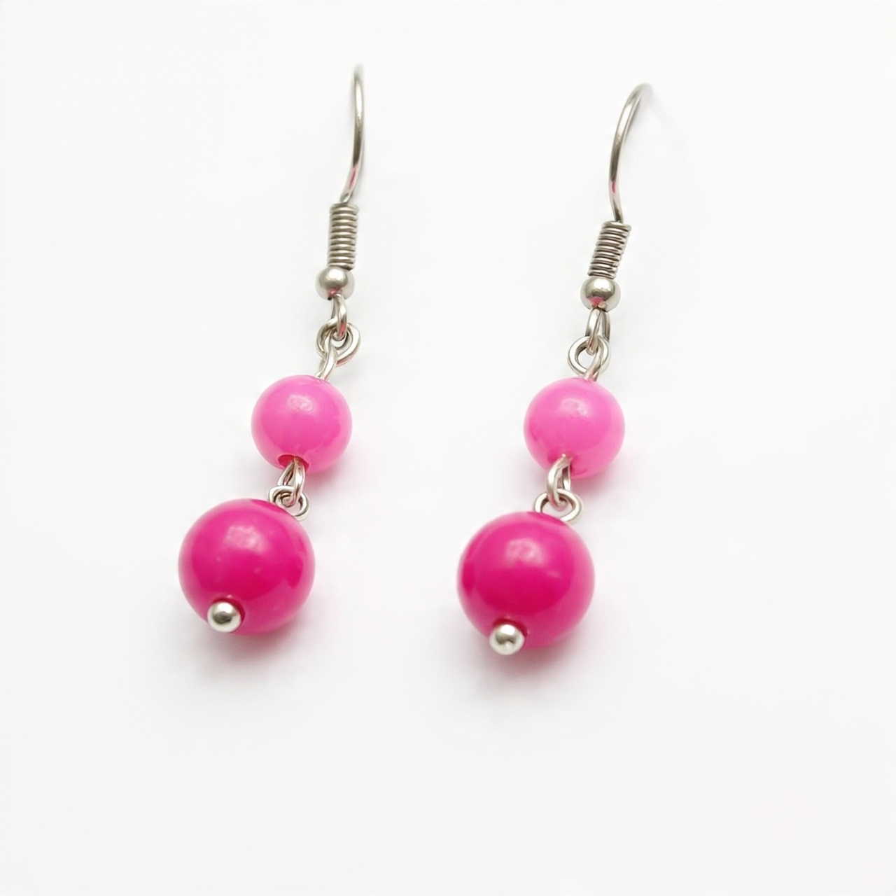 Pink Pearl Drop 3 Earrings for kids