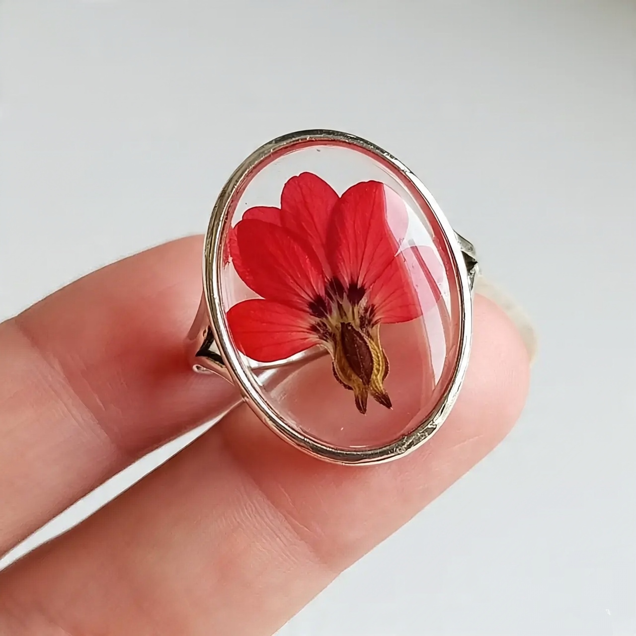  Resin Flower Ring|Luxury Gift For Boss Male