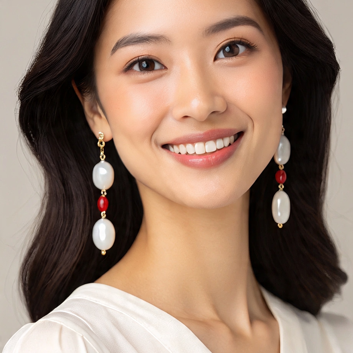 Elegant Pearl Drop Earrings