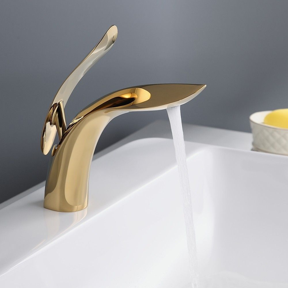 Modern Gold Bathroom Faucet