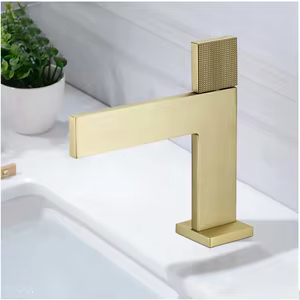 Modern gold bathroom faucet