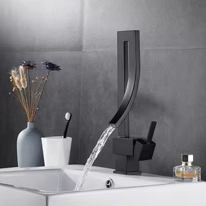 Modern Matte Black Bathroom Faucet