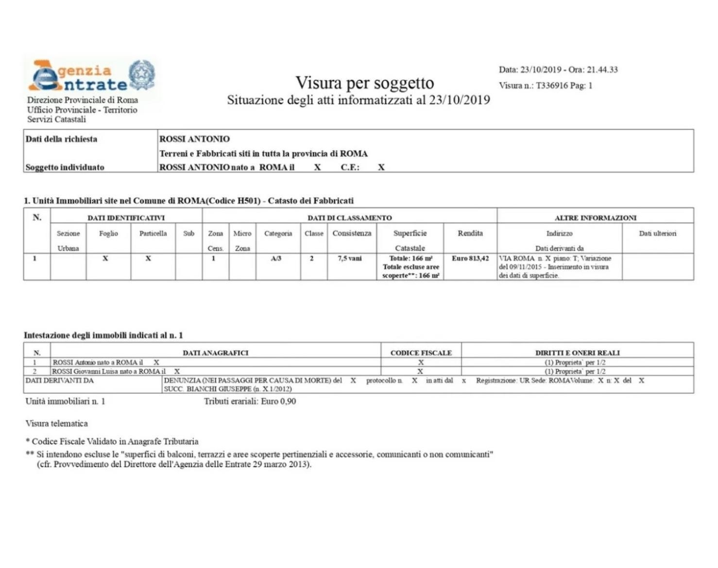 Visura Catastale