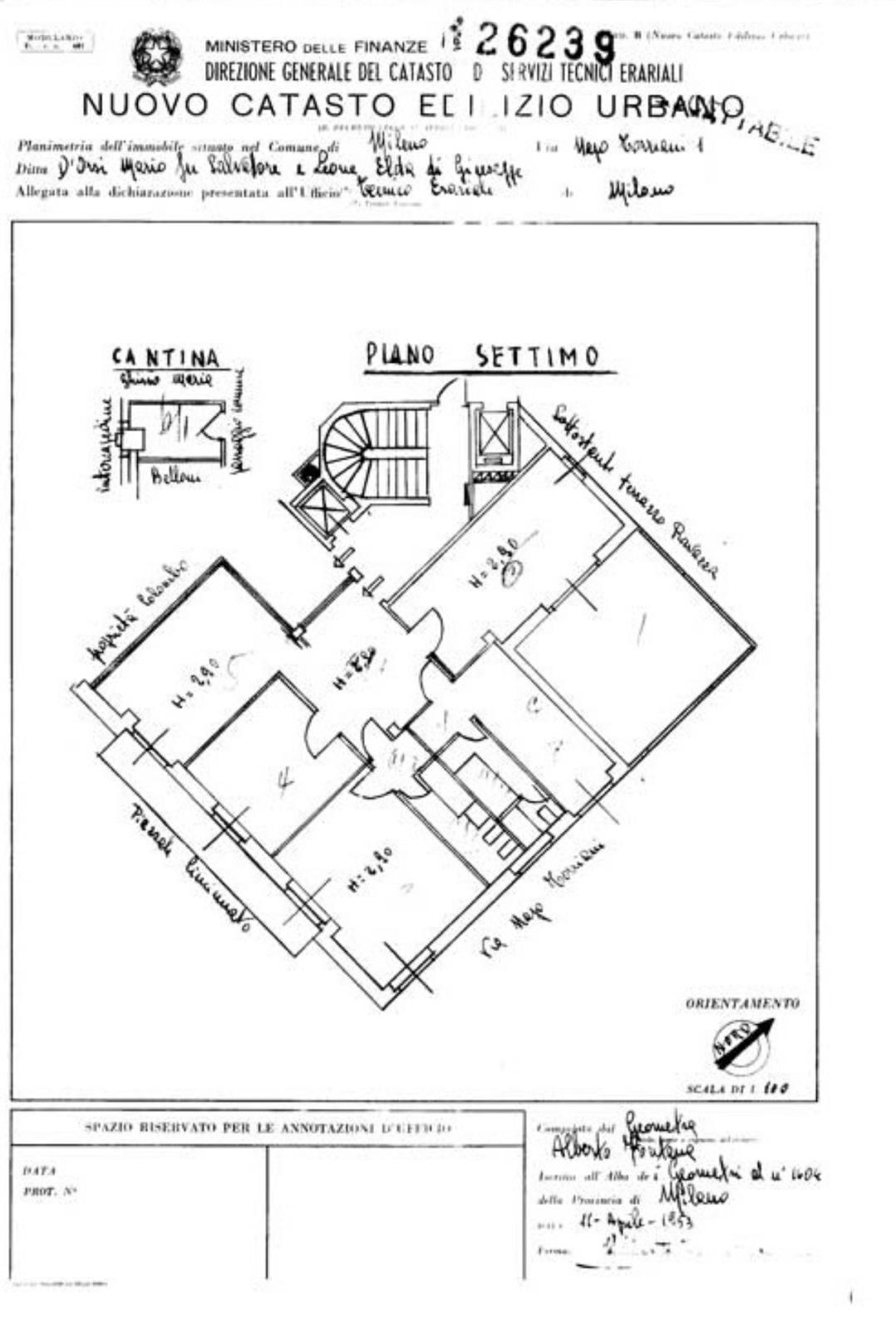 Planimetrie catastali in atti