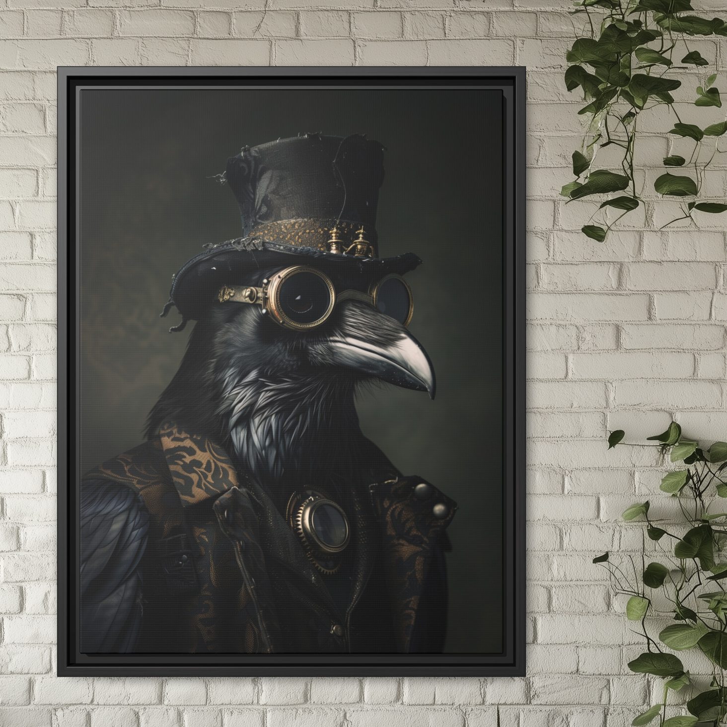 Steampunk Raven Wall Art Print 