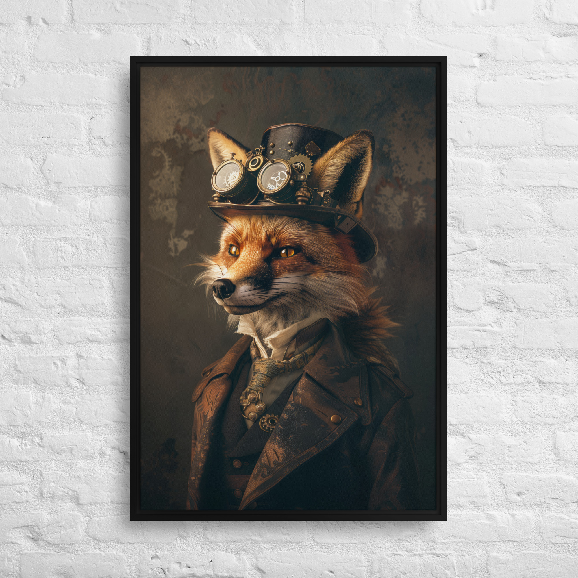 Steampunk Fox Wall Art Print 