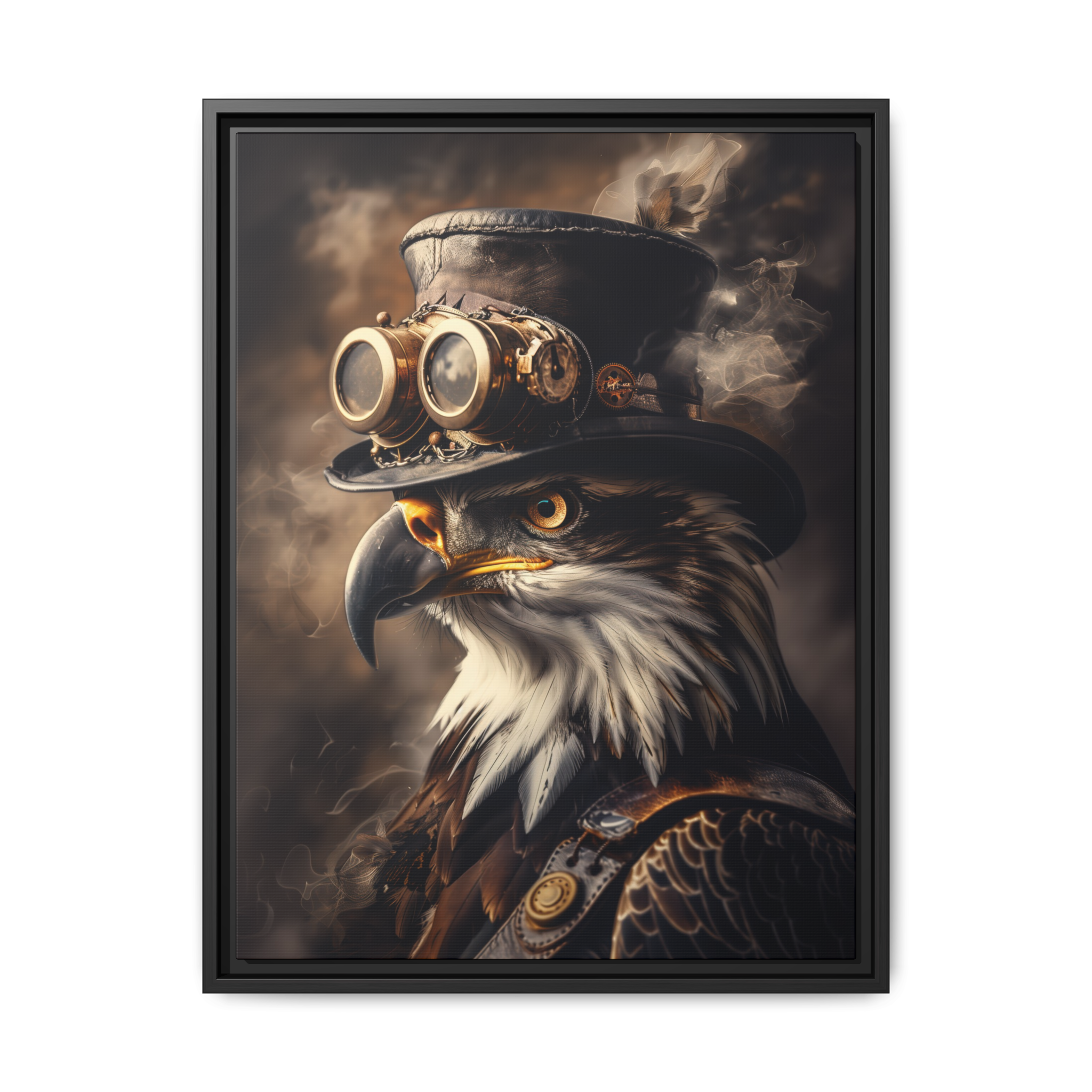 Steampunk Bald Eagle Wall Art Print 