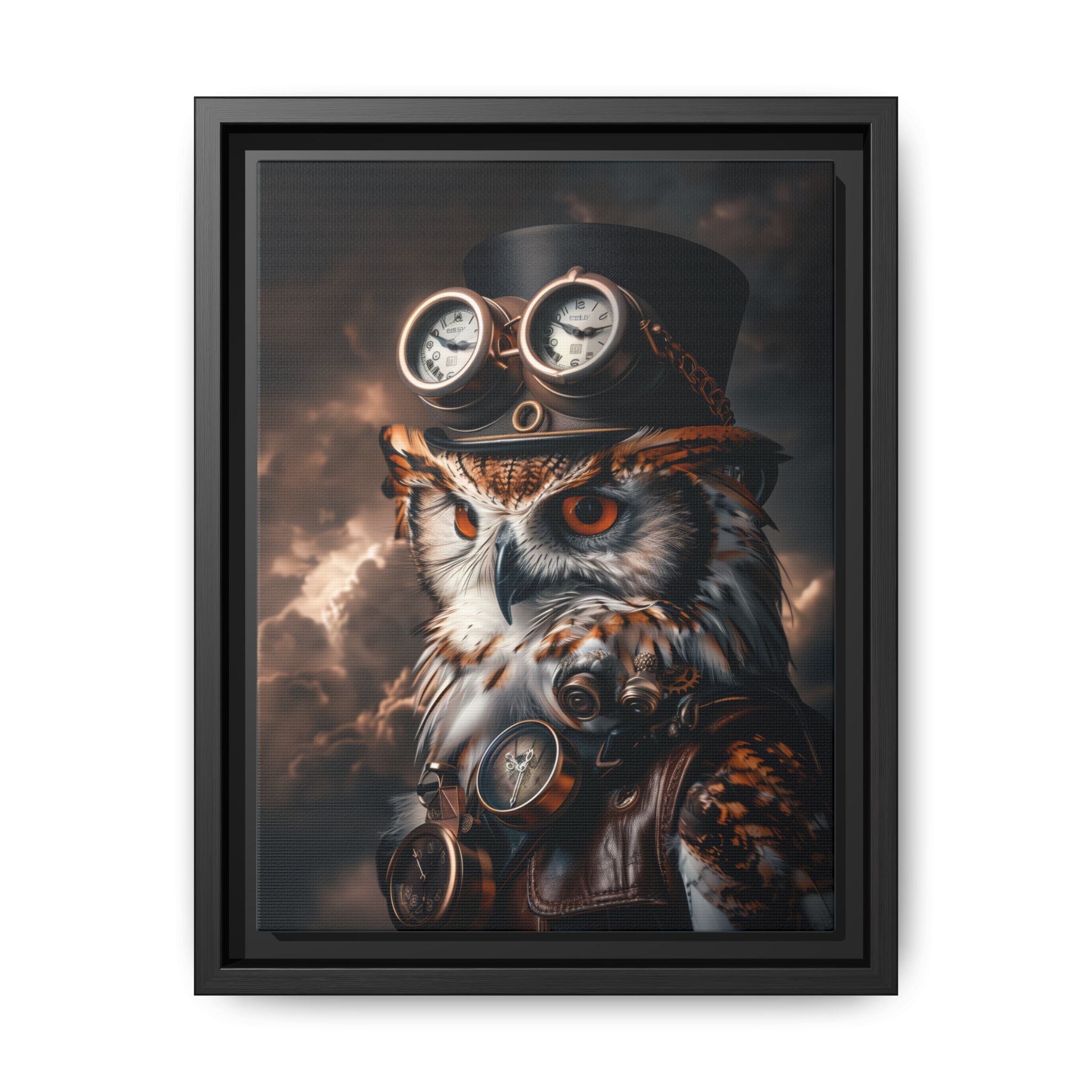 Steampunk Owl Wall Art Print 