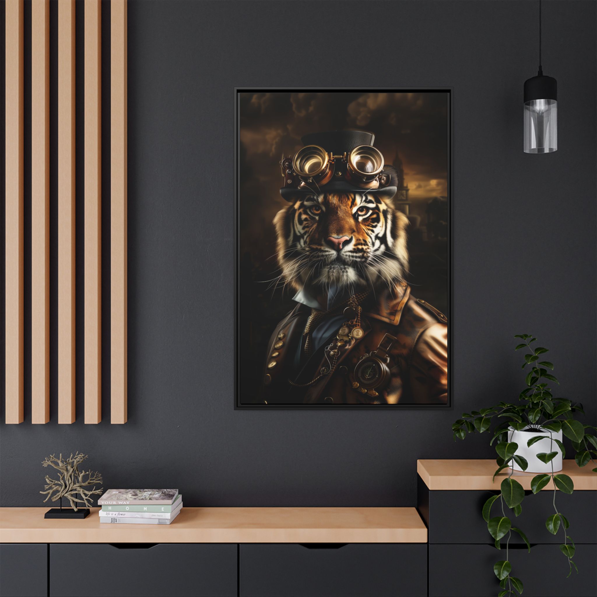Steampunk Tiger Wall Art Print 