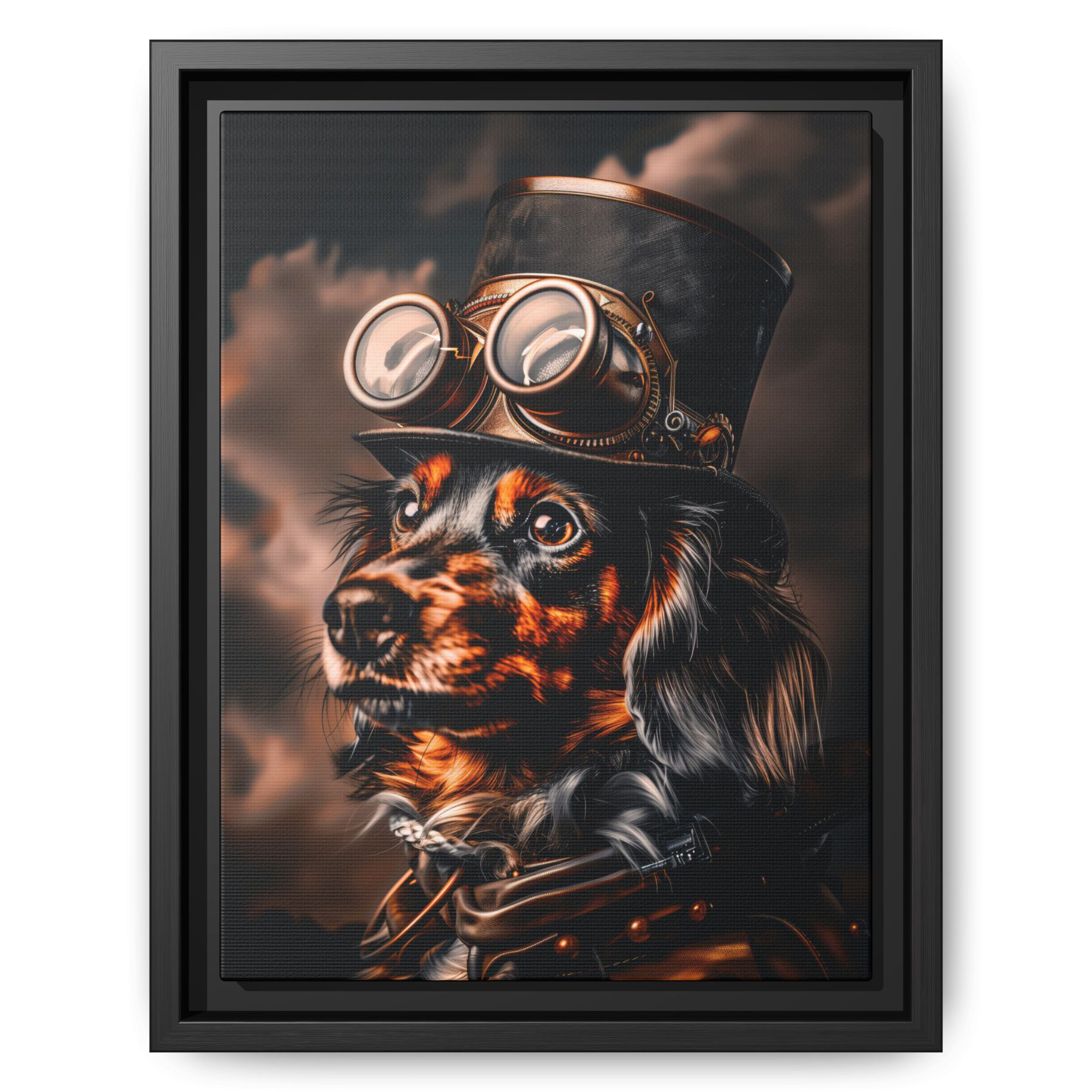 Steampunk Dachshund Weiner Dog Wall Art