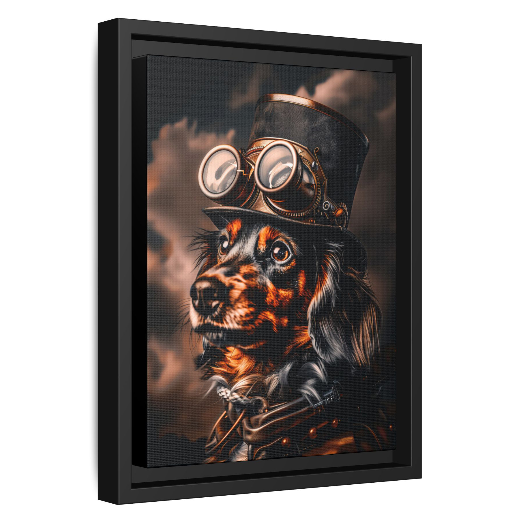 Steampunk Dachshund Weiner Dog Wall Art