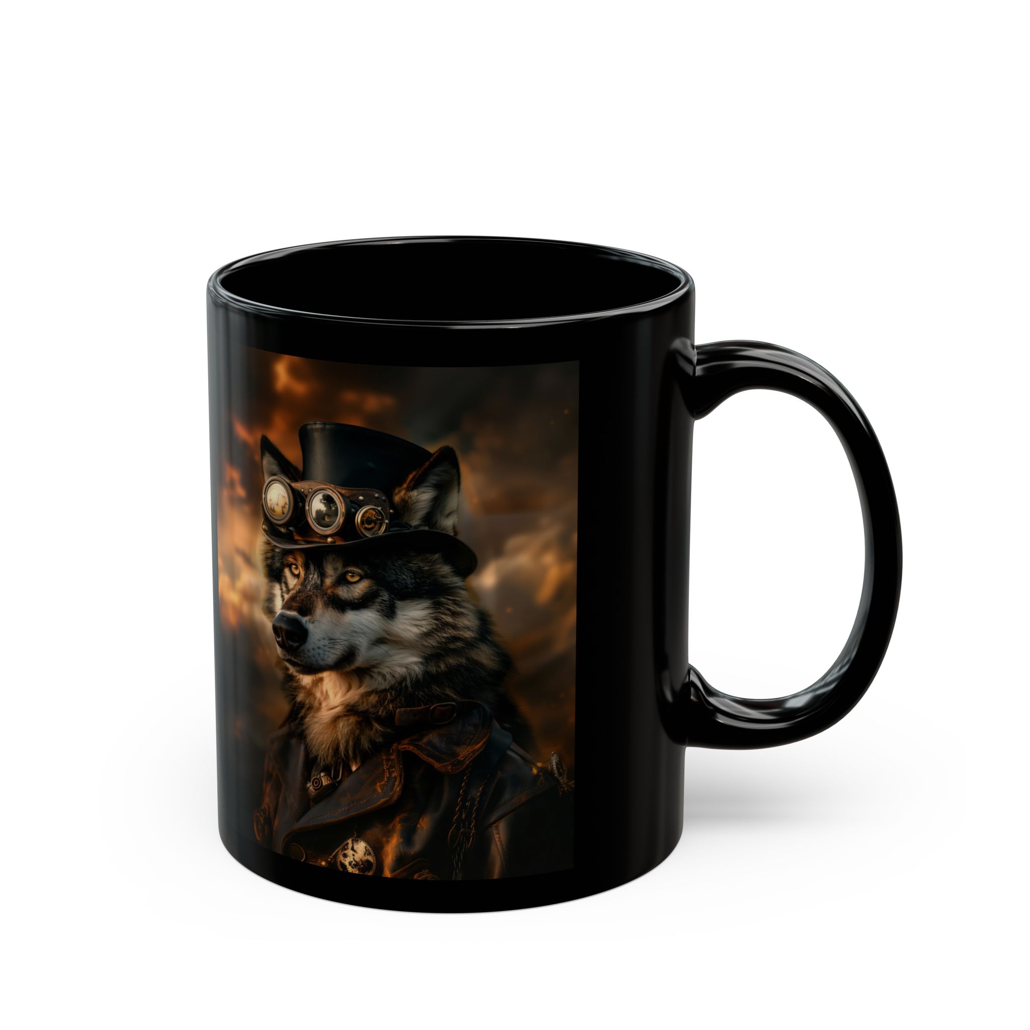 Steampunk Wolf Coffee Mug