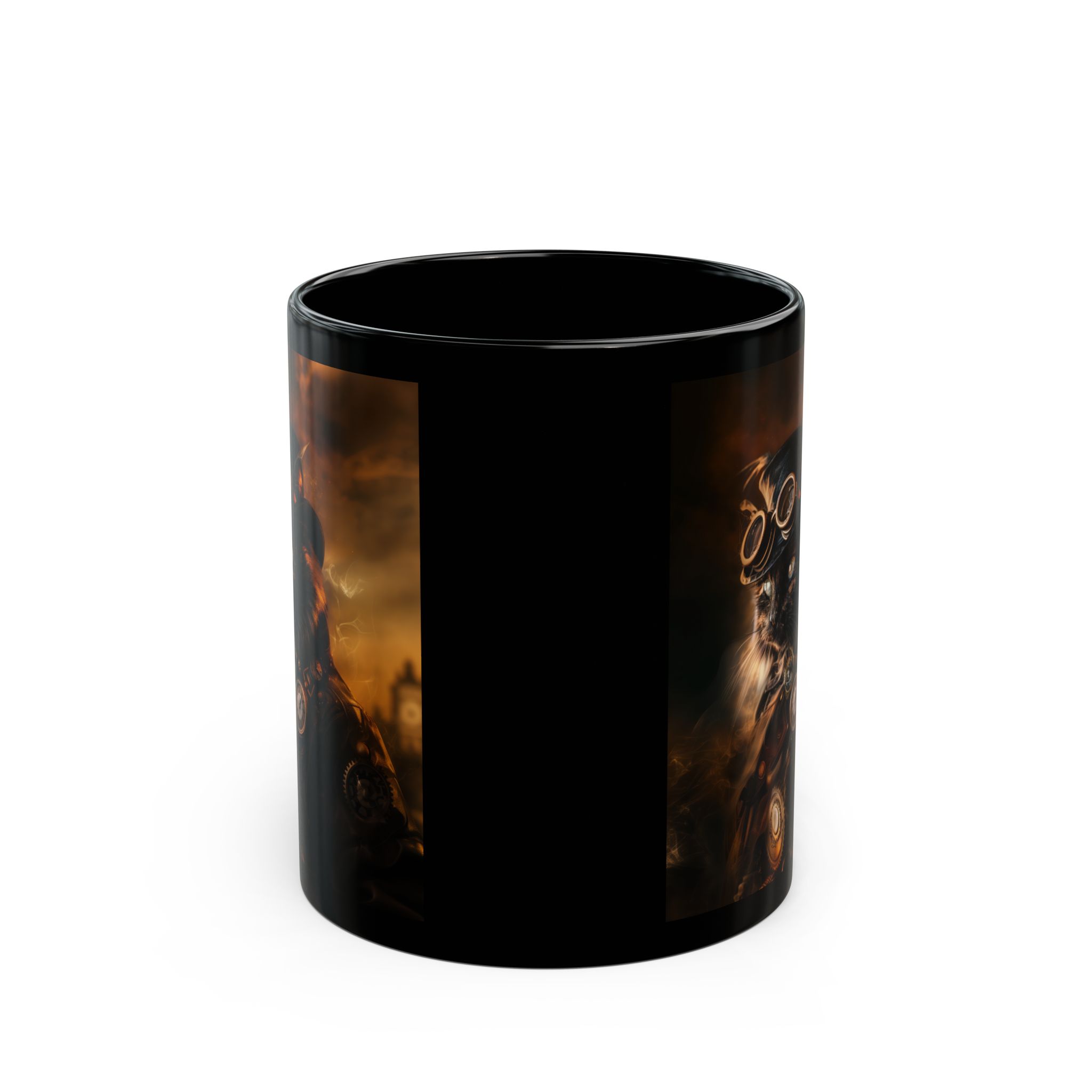 Steampunk Tortie Cat Coffee Mug