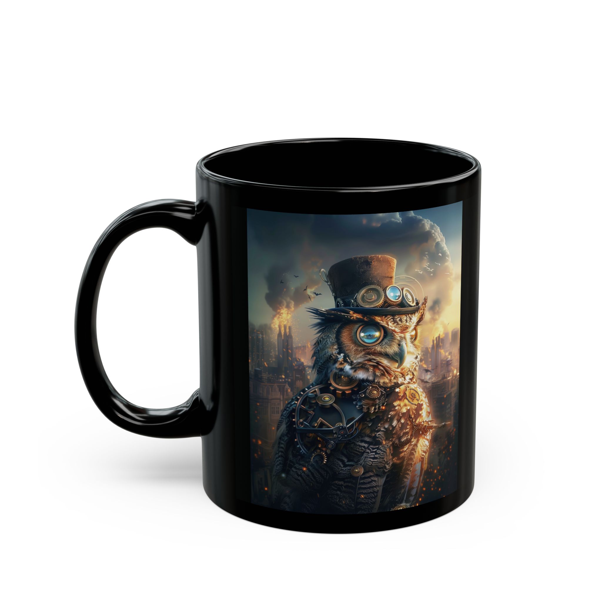 Steampunk Owl Coffee Mug