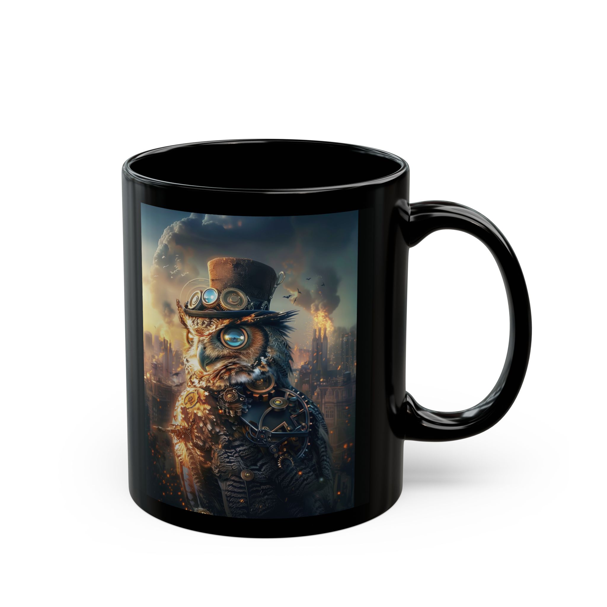 Steampunk Owl Coffee Mug