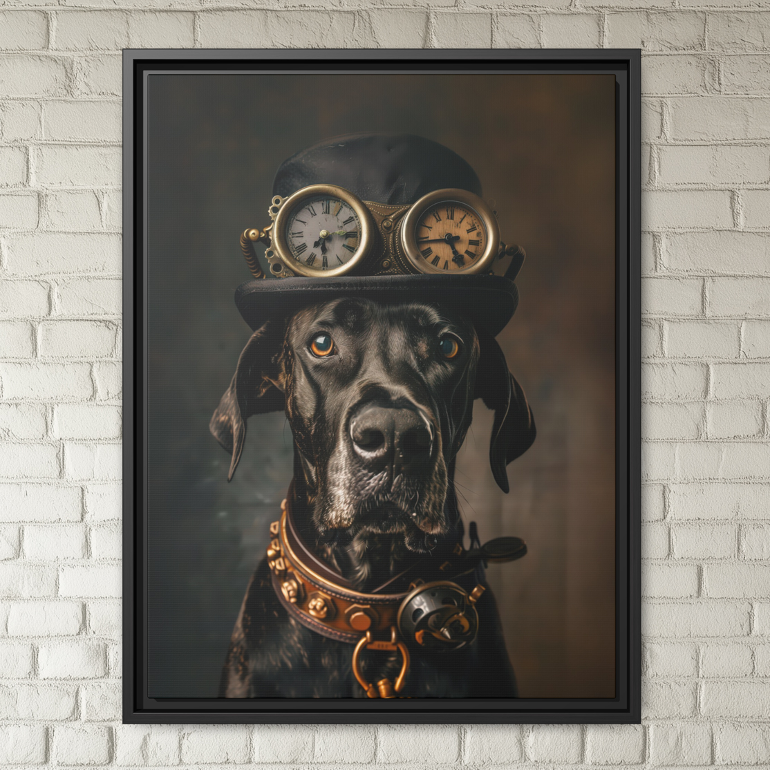 Steampunk Great Dane Wall Art Print 