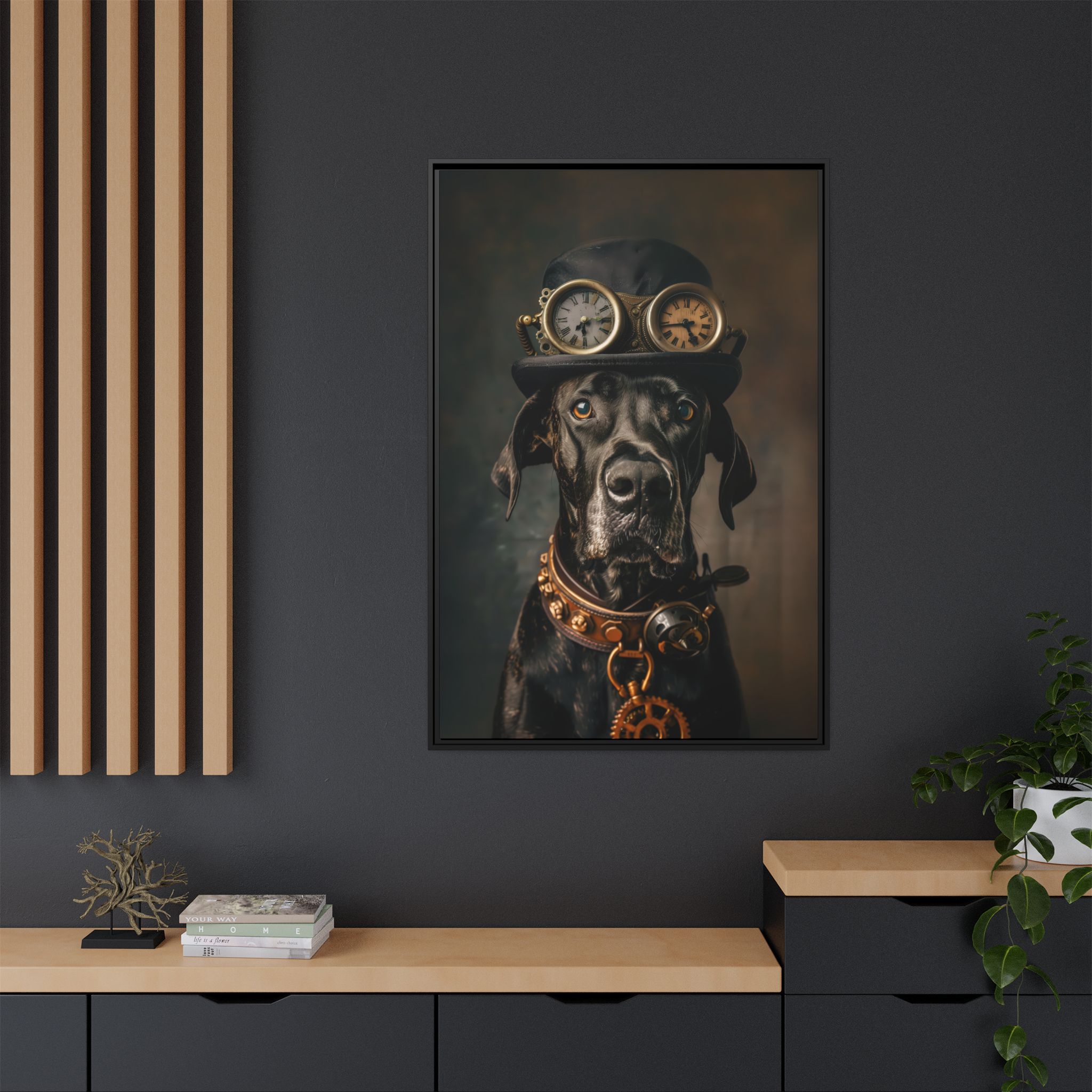 Steampunk Great Dane Wall Art Print 