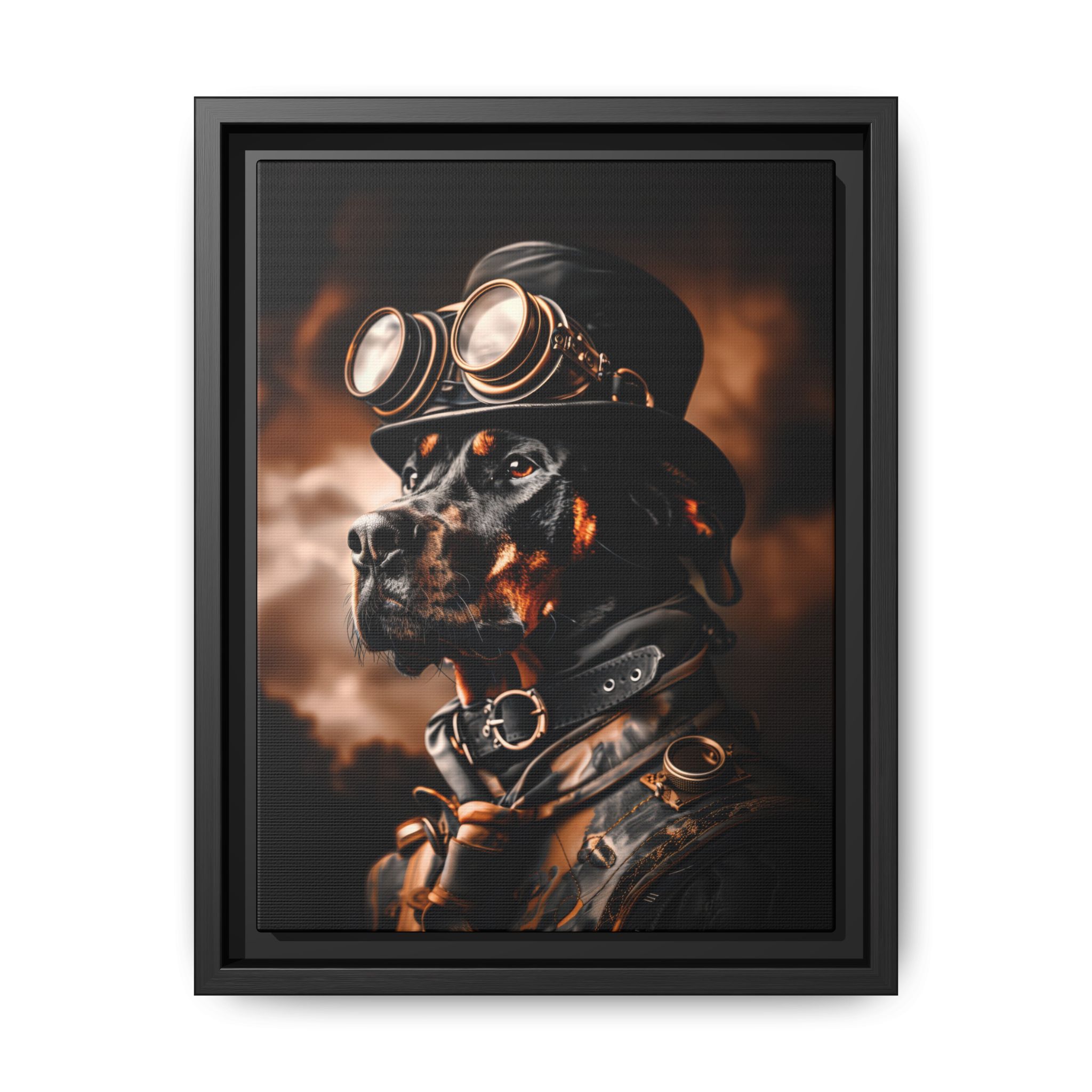 Steampunk Doberman Pinscher Wall Art Print 